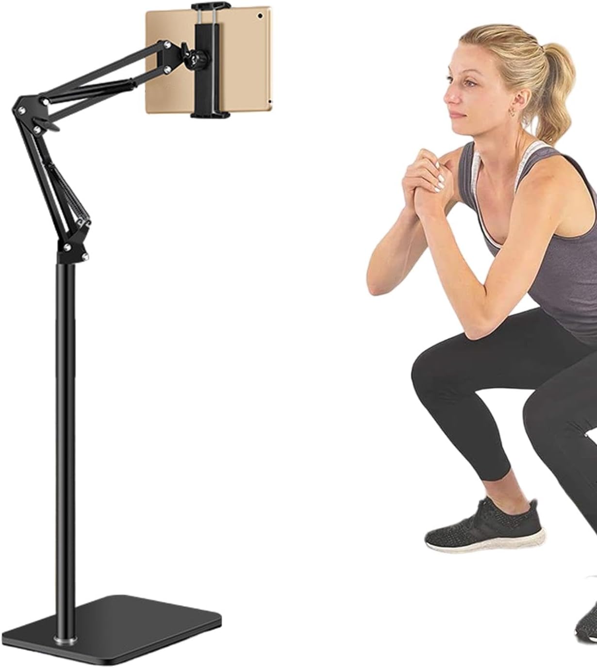 Support réglable pour téléphone et tablette 360° sur le sol – Movira