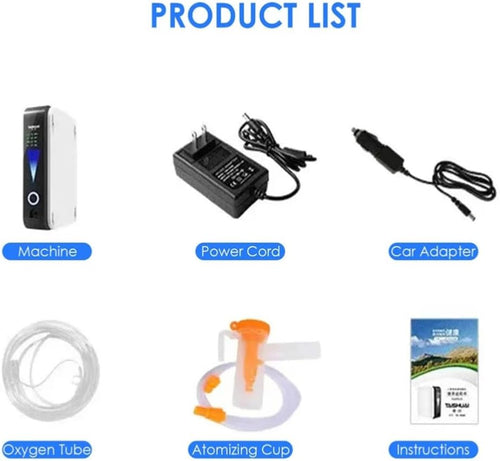 Concentrateur d'oxygène portable avec débit réglable et fonctionnement silencieux – OxyLife