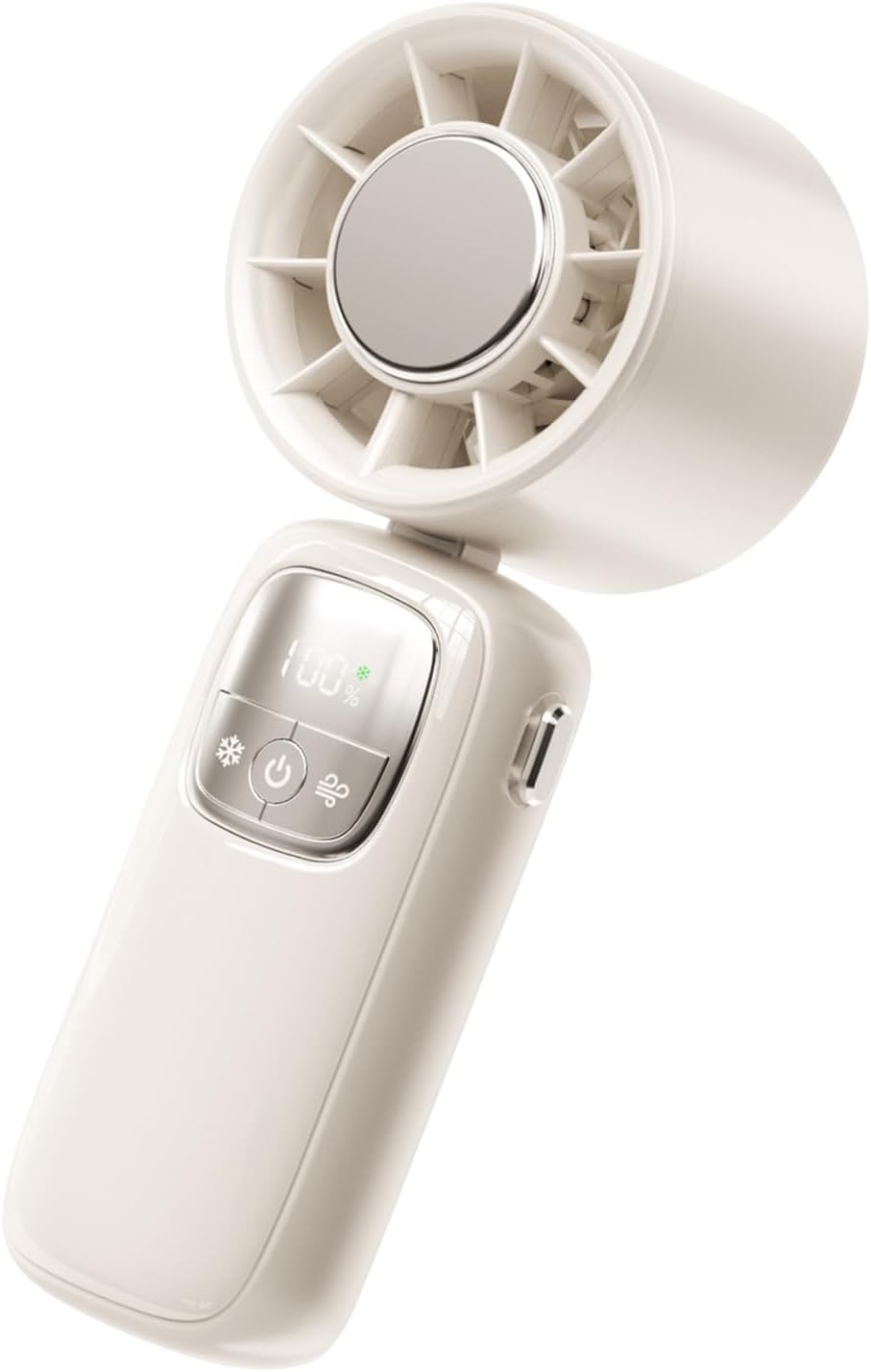 Ventilateur portable pliable à main avec affichage LED 100 vitesses