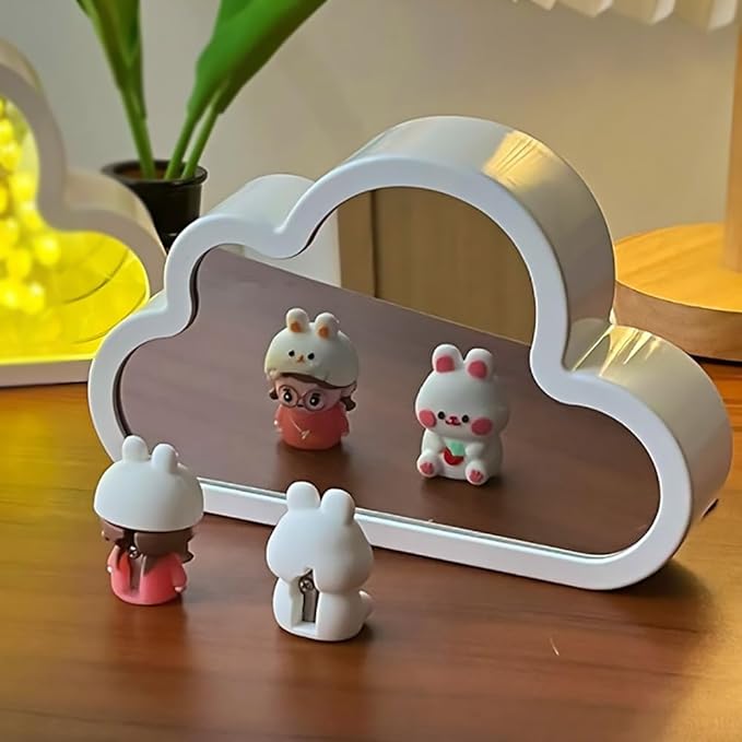 Lampe de table esthétique avec miroir et tulipes