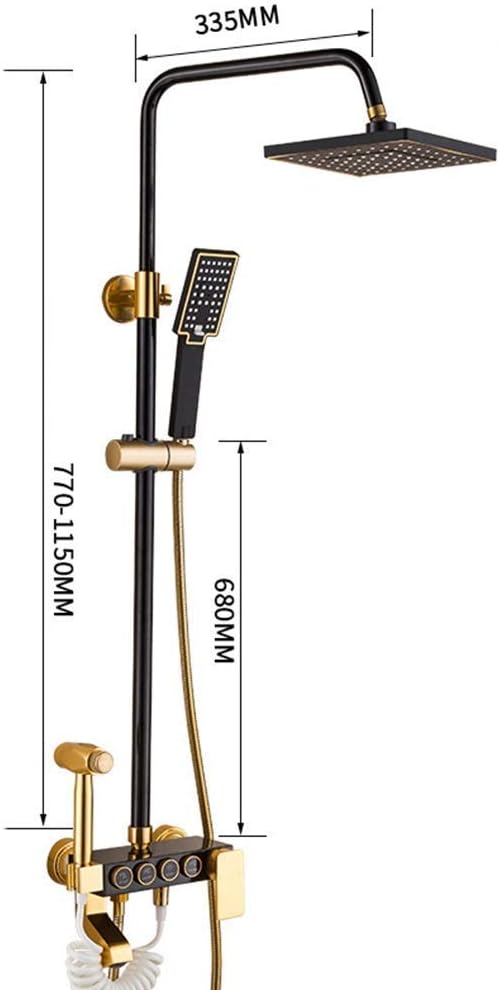 VintageRain – Ensemble de douche antique avec douche pluie