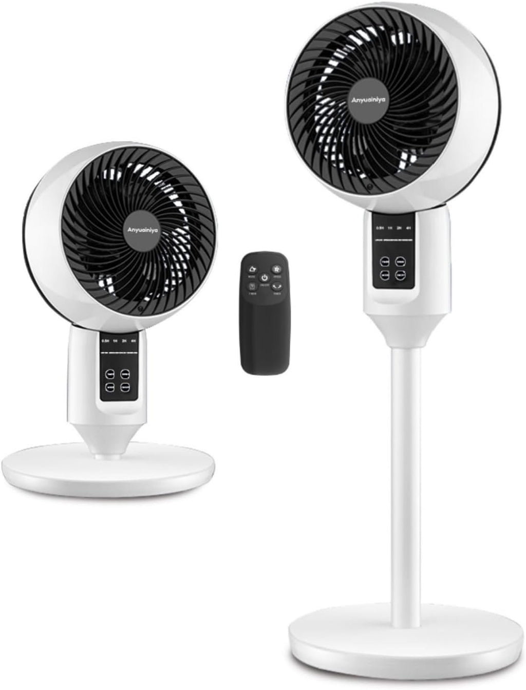 Ventilateur sur pied réglable avec oscillation 3D – Aerion