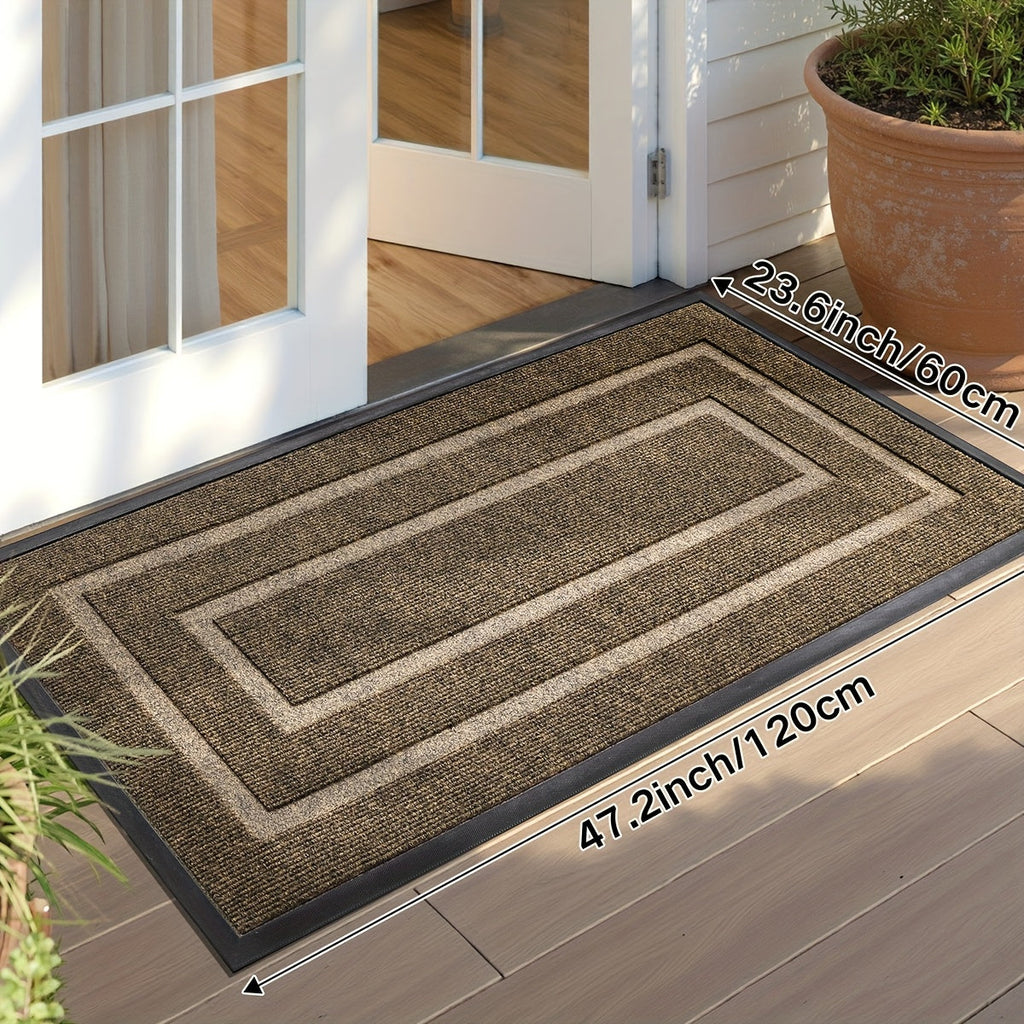 Tapis en Caoutchouc Facile pour Entrée de Maison, Durable et Antidérapant, Parfait pour la Décoration de Noël