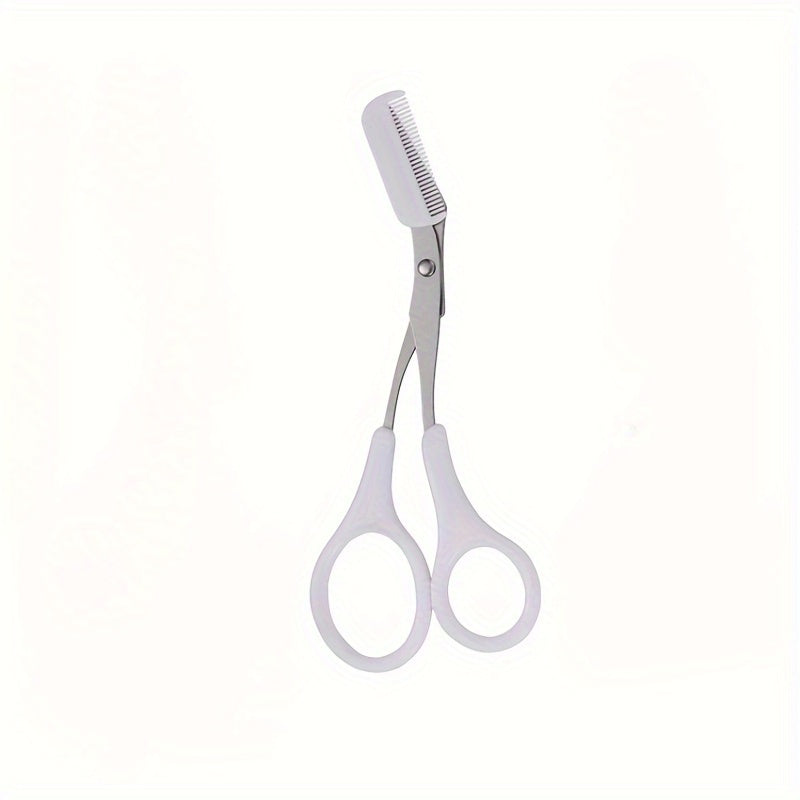 SHARPMATE - Ciseaux à sourcils en acier inoxydable avec mini peigne tondeuse