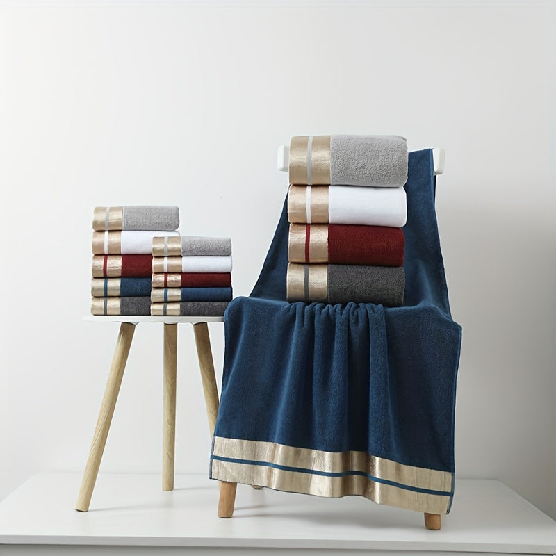 GOLDENWEAVE – Ensemble de Serviettes en Coton Luxueuses