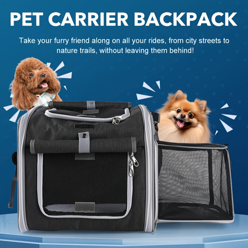 Panier de vélo extensible pour animaux de compagnie – Confortable et sûr pour les petits chiens et chats