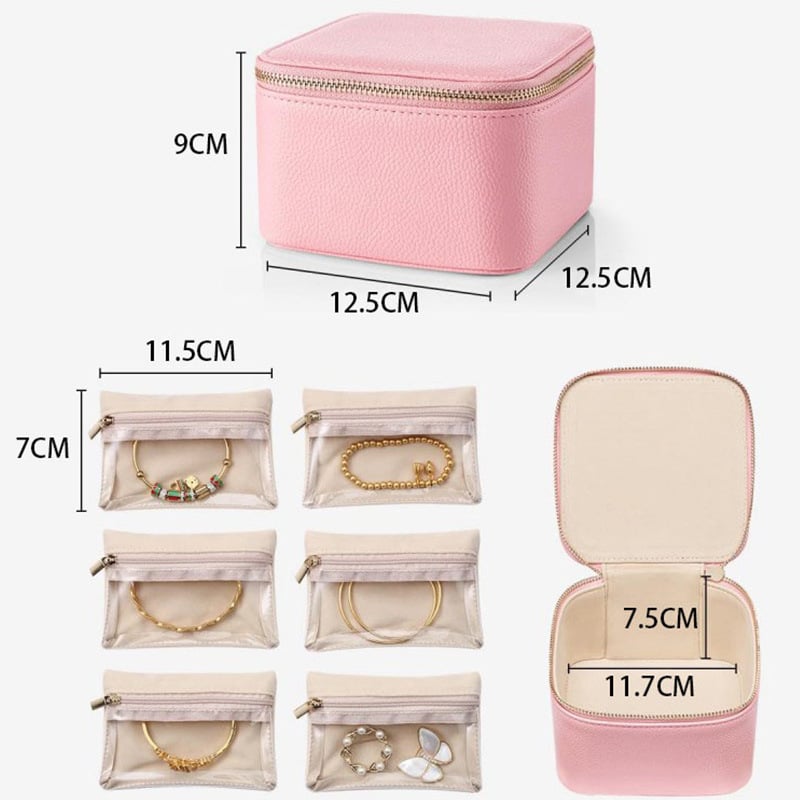 JewelVault™ | Organisateur de bijoux portable avec poches zippées