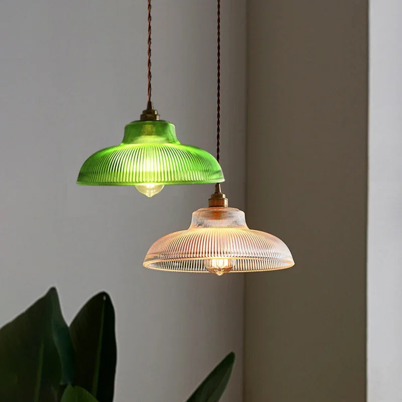 Lampe suspendue en verre Solstice Glow
