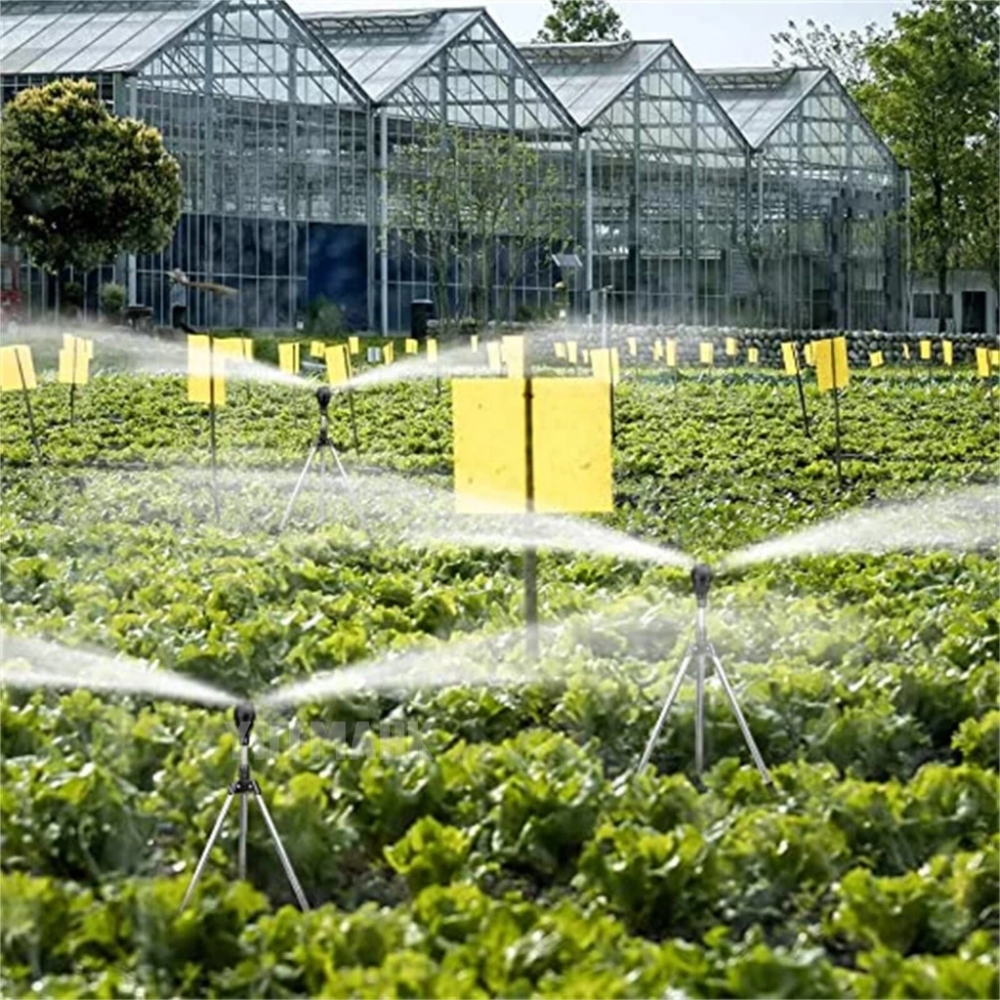 Arroseur de jardin avec trépied télescopique rotatif à 360 degrés