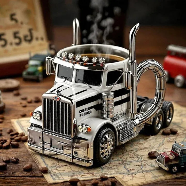 TruckCoffee | Mug de café pour camion semi-remorque - un indispensable pour la route