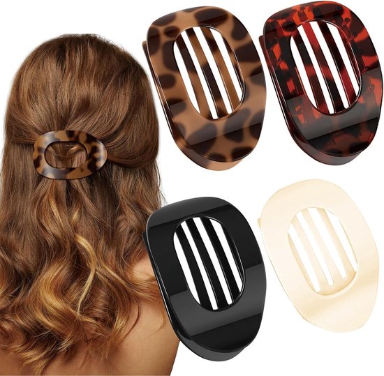 Pince à cheveux pour femmes | Design plat et sans douleur | Maintien ferme sans pincement
