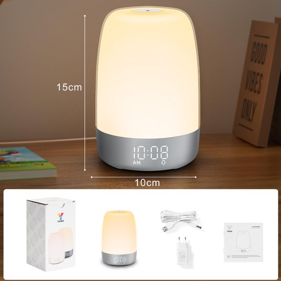 Skanto | Lampe de Réveil Aurora | Lever & Coucher de Soleil | Rechargeable USB-C