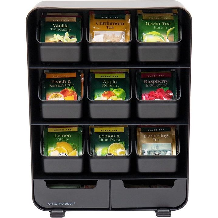 Support à sachets de thé et organisateur d'épices