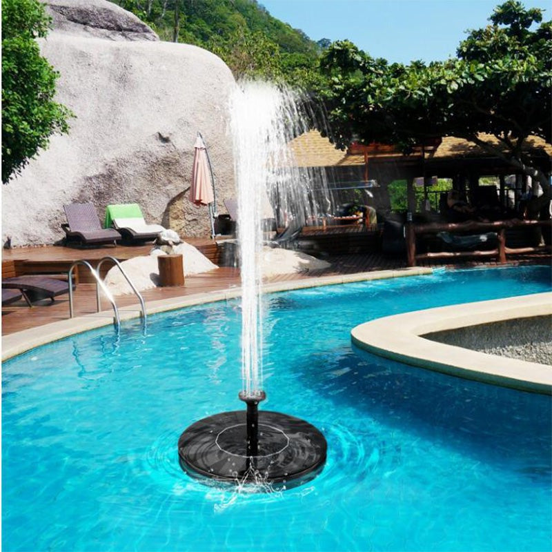 Fontaine d'eau solaire flottante pour décoration de jardin