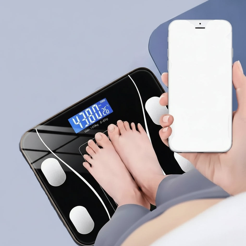 FITSCALE – Balance d'analyse corporelle intelligente avec connexion à l'application