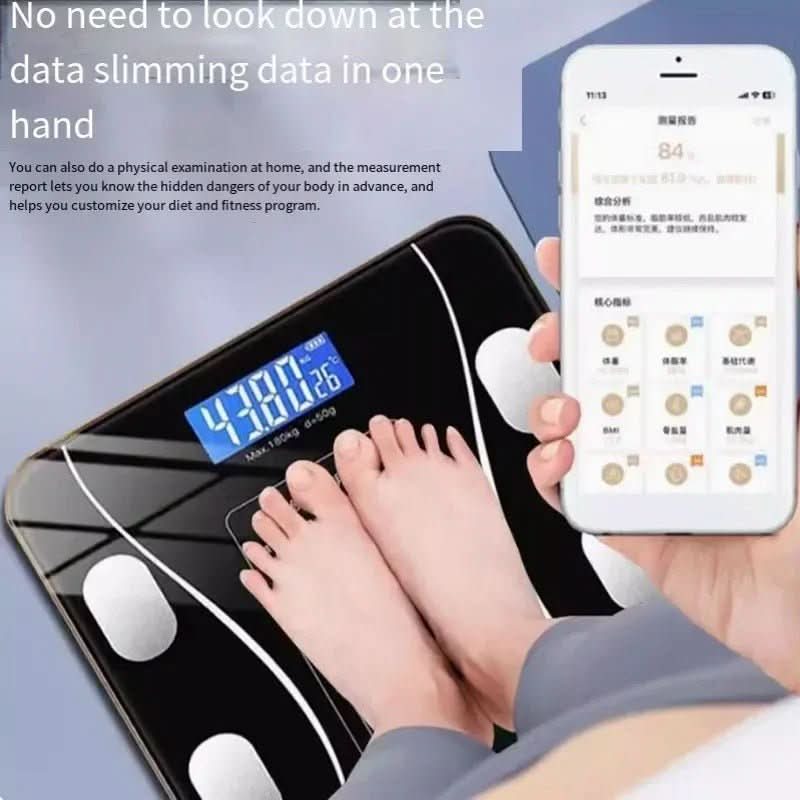 Balance d'analyse corporelle intelligente avec connectivité d'application