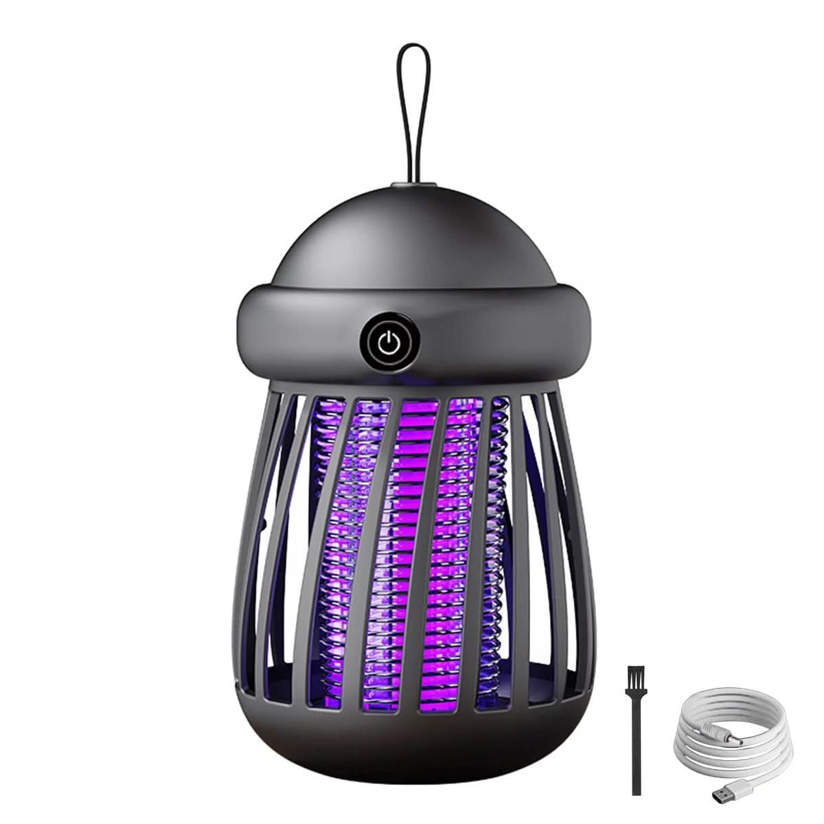 Lampe UV anti-moustiques avec grille électrique 3000V – rechargeable