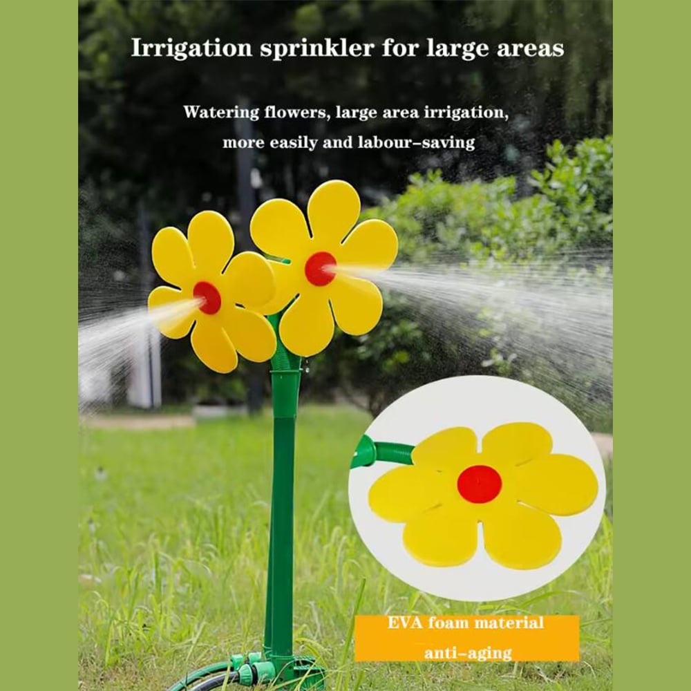 Décoration de pulvérisateur de jardin en forme de fleur