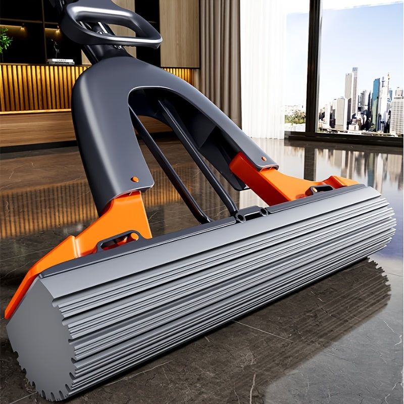 CLEANFLOW - Mop à Pression Éponge Haute Absorption pour Salle de Bain et Sols