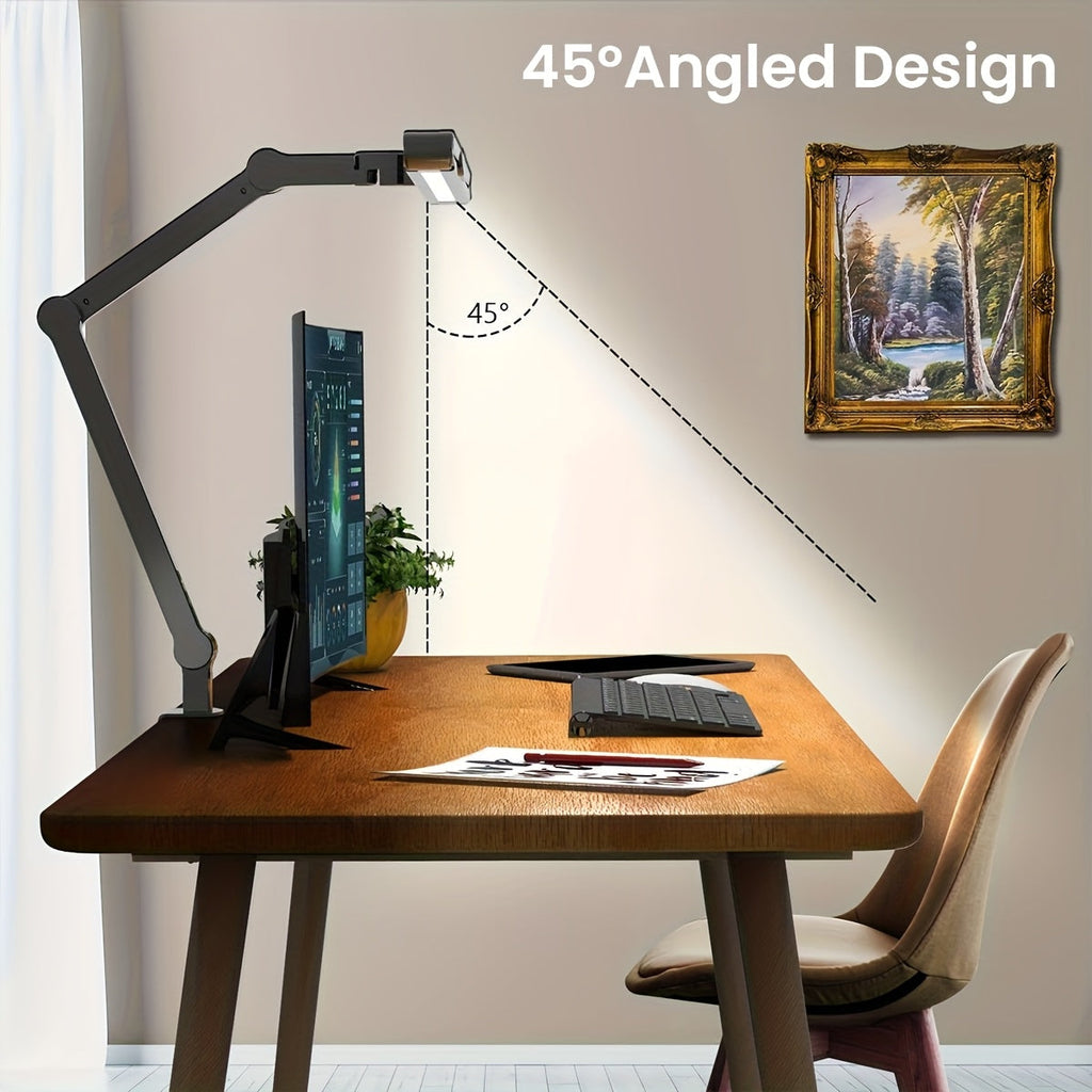 LUMICLAMP – Lampe de Bureau LED Ajustable de 24W avec Pince
