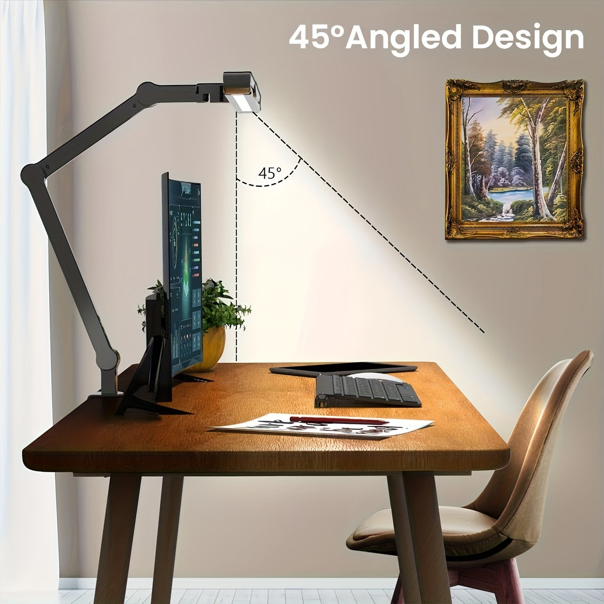 LUMICLAMP – Lampe de Bureau LED Ajustable de 24W avec Pince