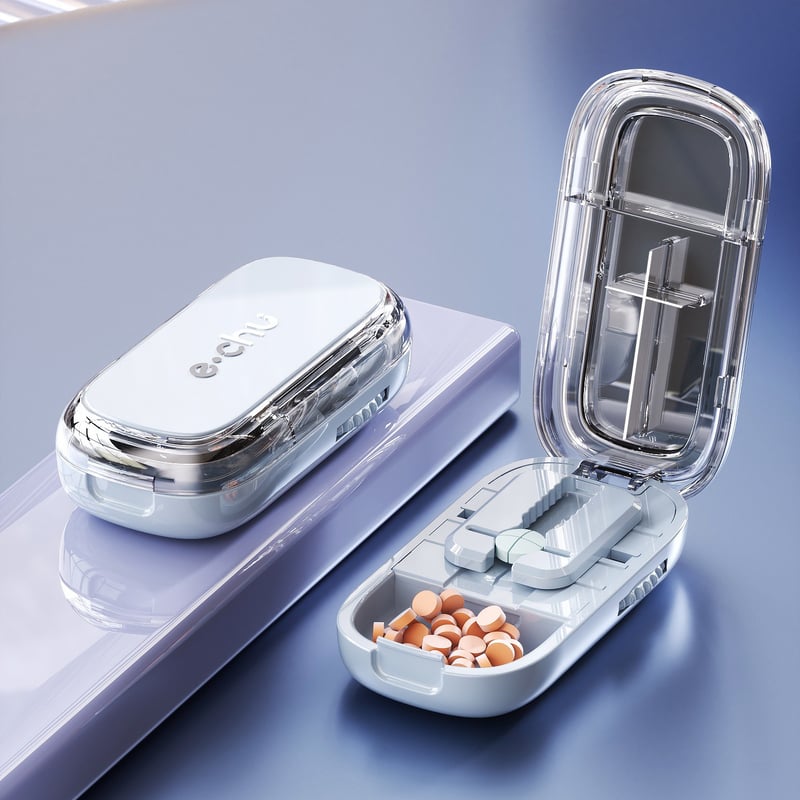 TrimTab | Distributeur de comprimés compact et adapté aux voyages