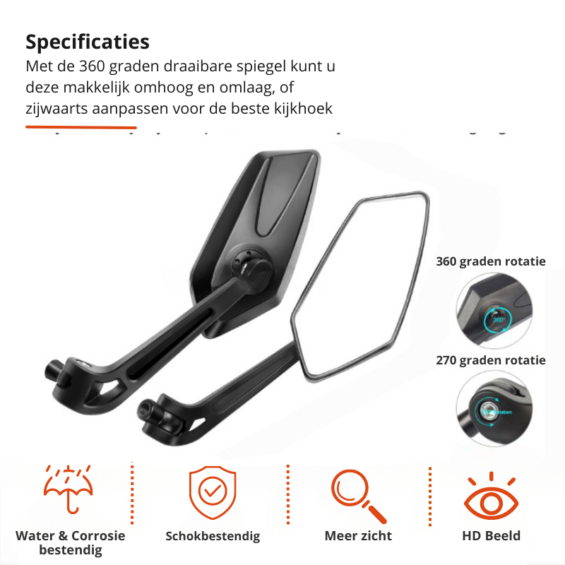 SafeRide360 – Vue arrière instantanée pour un cyclisme sûr et confiant