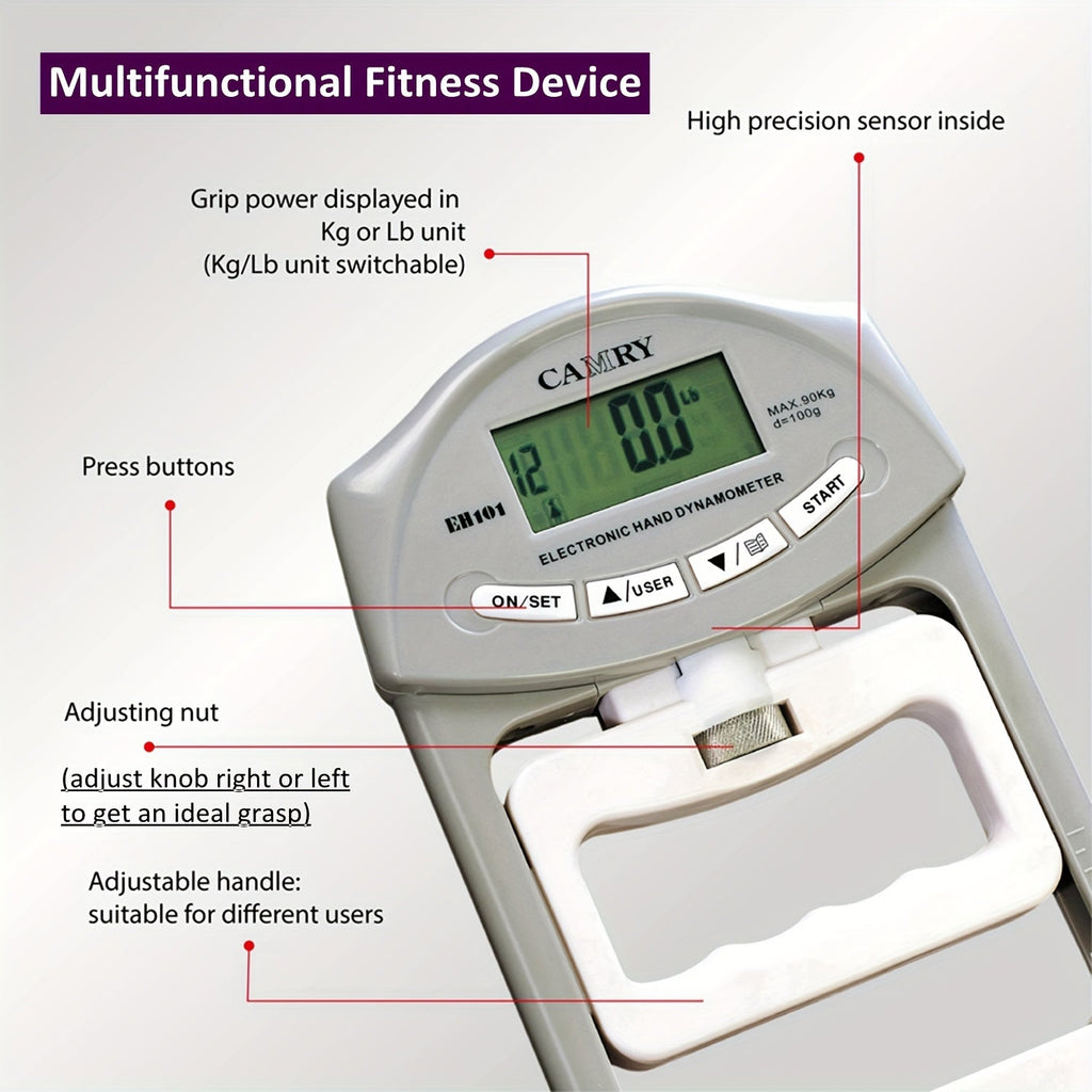 GRIPMETER PRO – Testeur de force de préhension numérique avec capture automatique