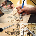Skanto | Ensemble de pyrogravure | Température réglable & 28 pointes | Loisirs créatifs