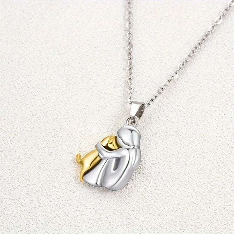 Skanto | Collier PawHeart – Bijoux pour les amoureux des chiens avec empreinte de patte