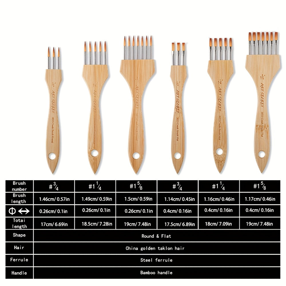 Set de Peignes Multitandige ArtSecret – Créatif et Polyvalent pour la Peinture