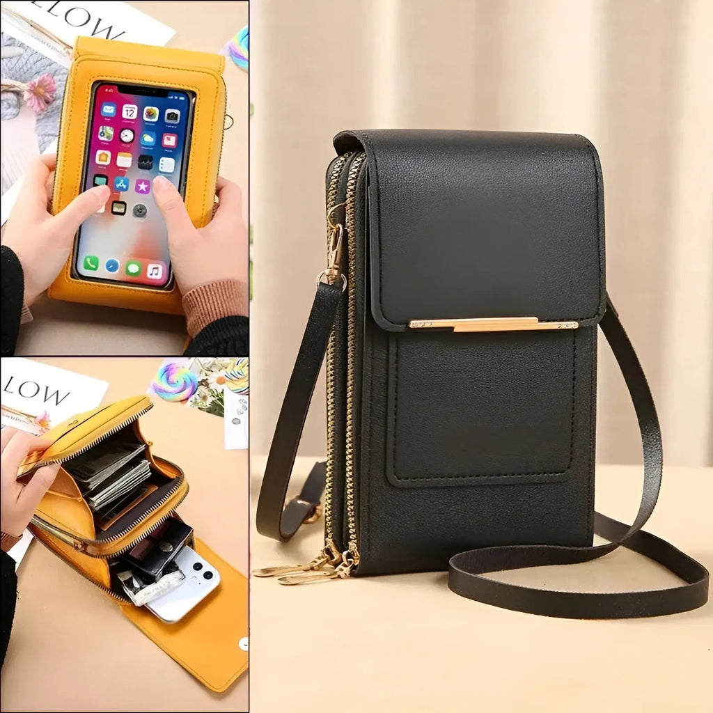 Sac à main en cuir souple, avec protection contre le vol - SafeTouch