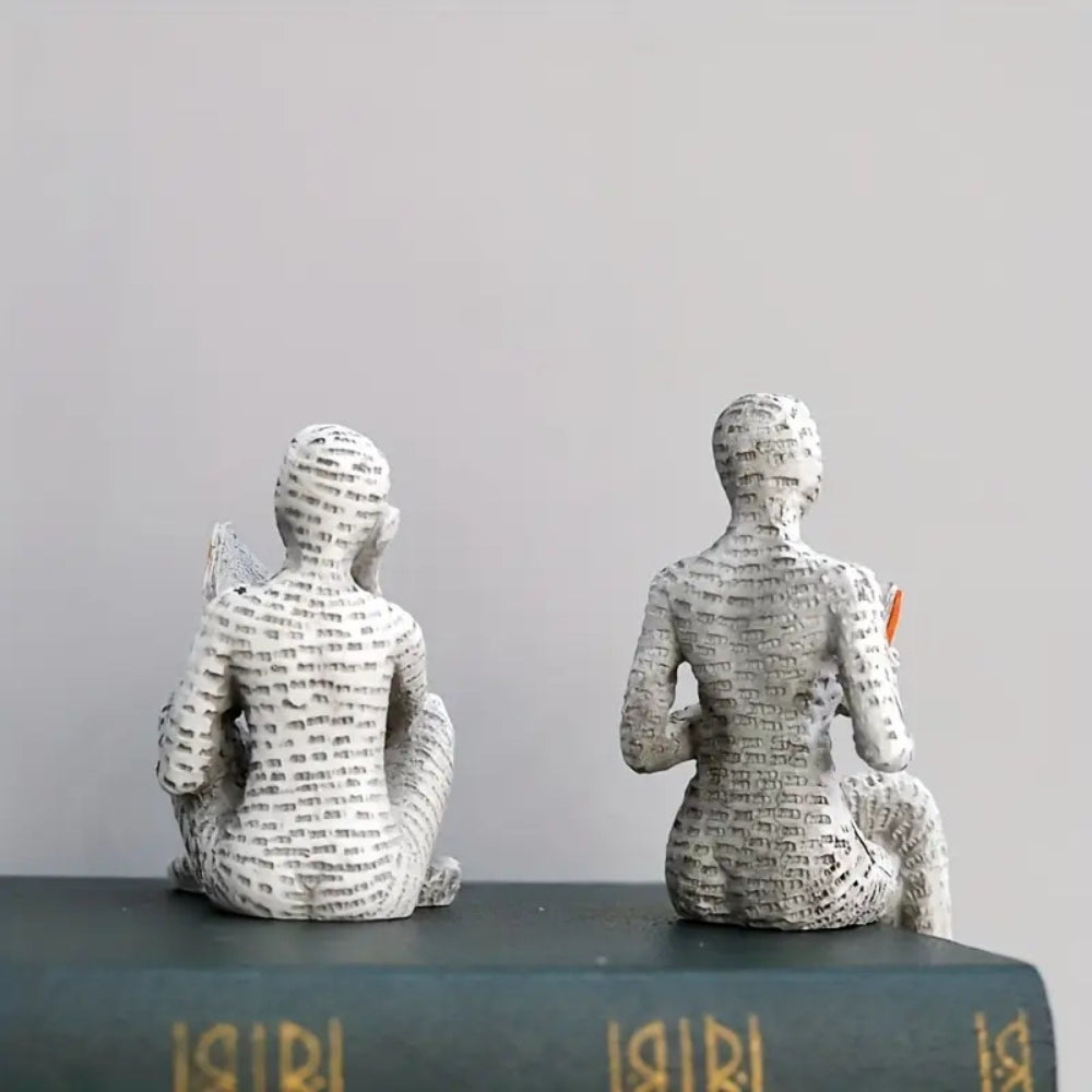 Décoration de Shelf Femme Lisant