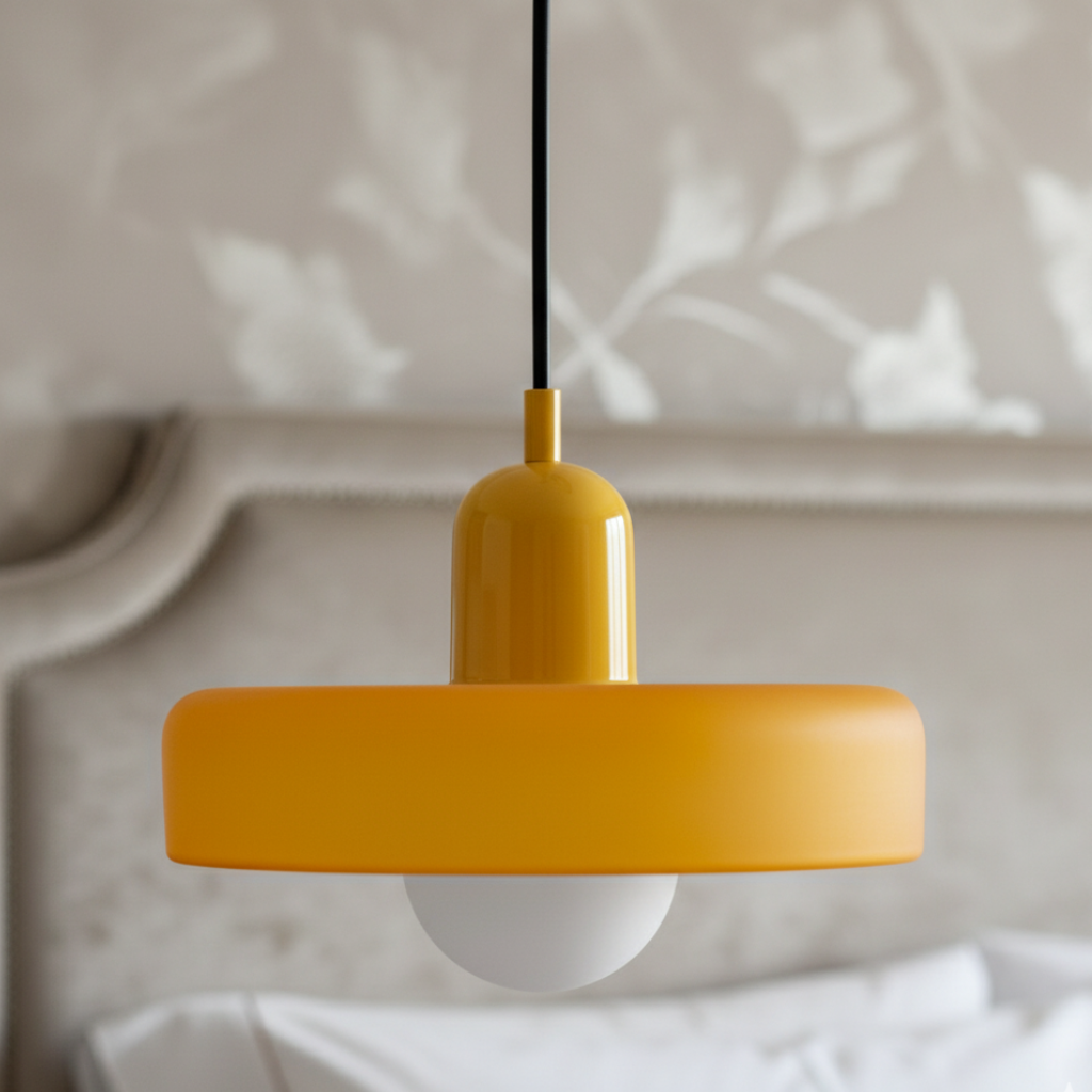 Luminaire en Verre Inspiré du Bauhaus – Éclairage Suspendu Moderne pour Cuisine