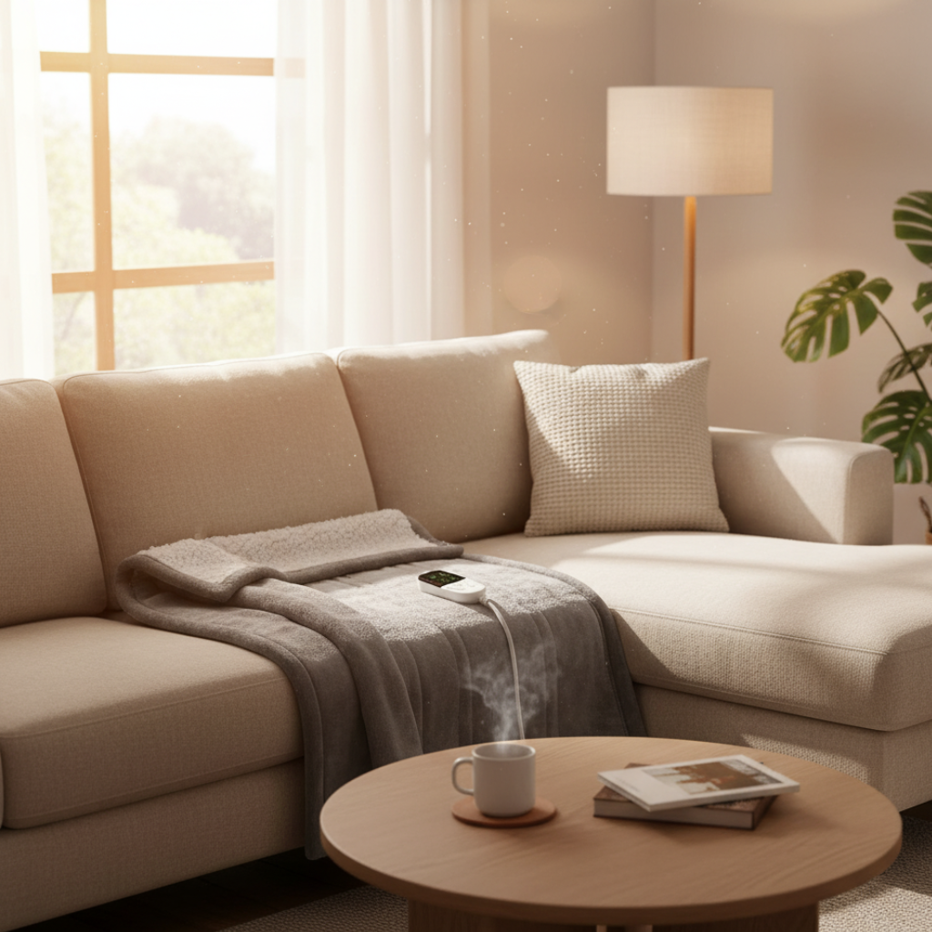 CozyFleece - Couverture Chauffante Électrique avec 6 Réglages de Température