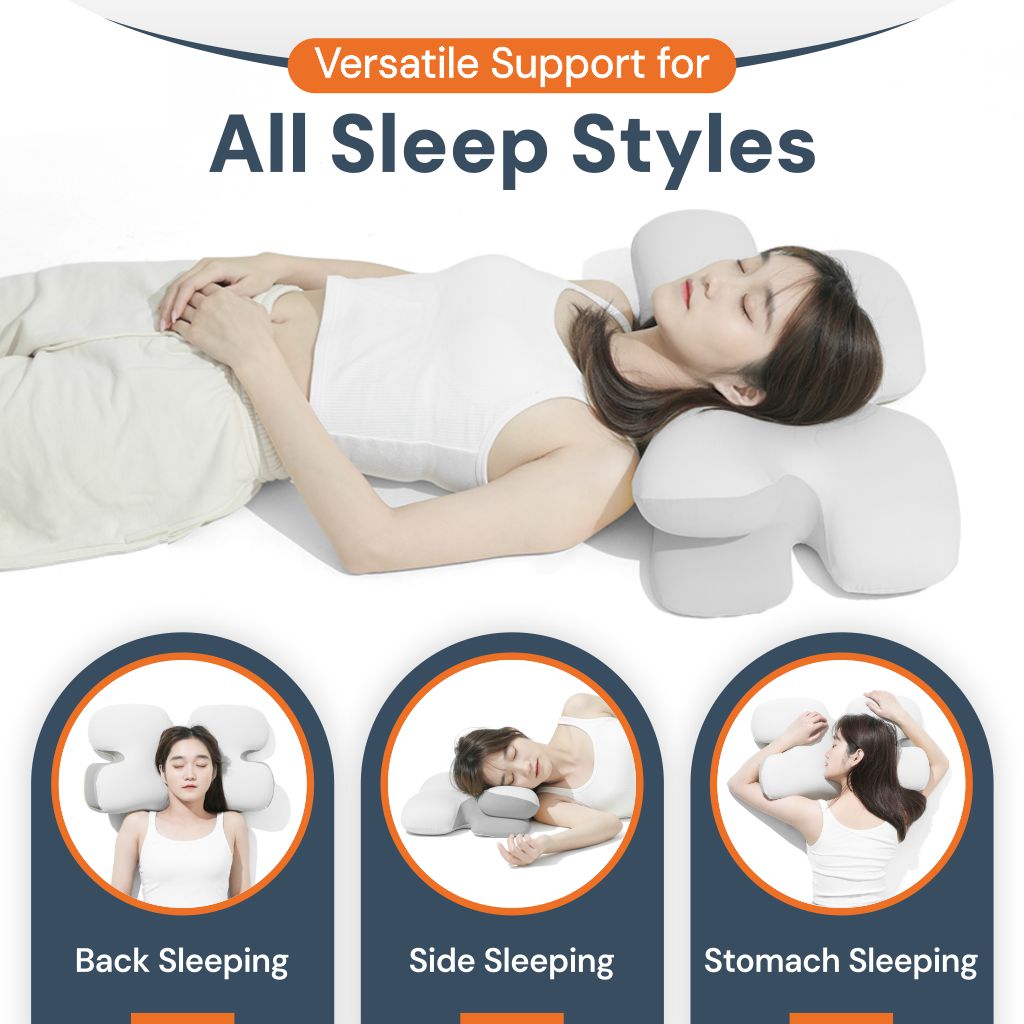 Coussin ergonomique pour le cou | Mousse à mémoire, soutien du cou & idéal pour un sommeil paisible