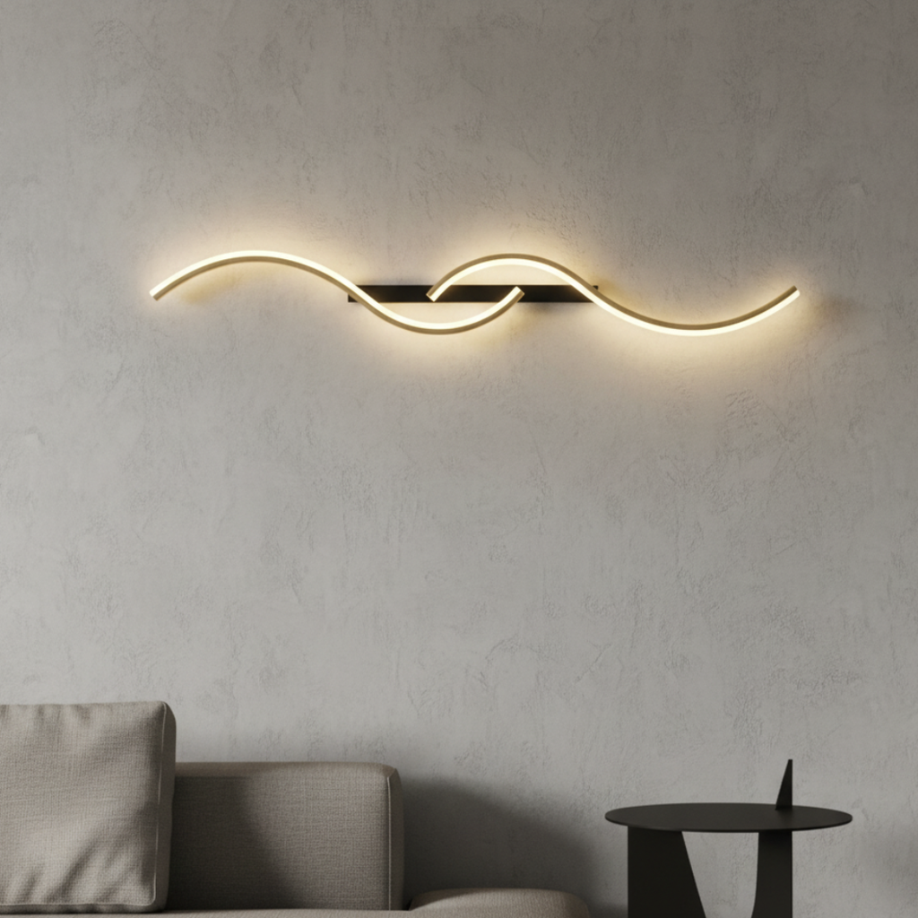 Applique Murale LED Élégante - Appliques Murales Modernes en Aluminium pour Intérieurs Stylés