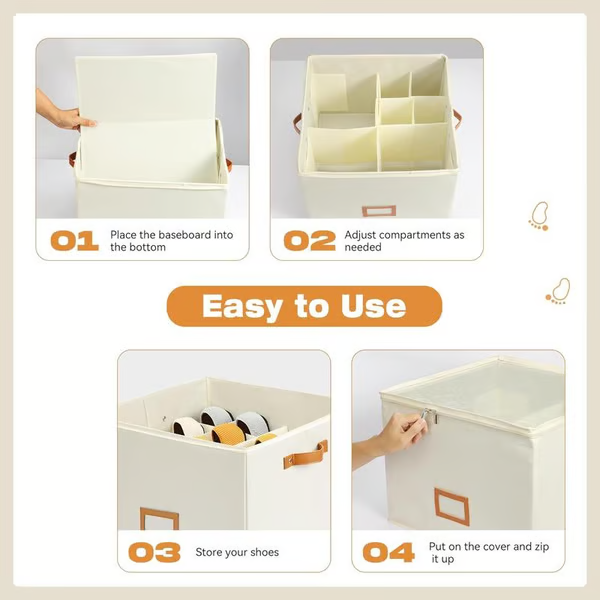 Étagère à chaussures | Système de rangement empilable | Gain de place & Stable