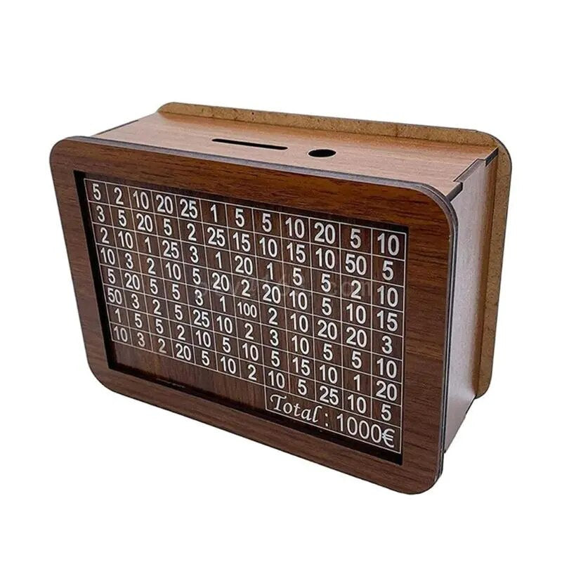 50% de réduction | WealthBox™ | Tirelire en bois [Dernier jour de réduction]