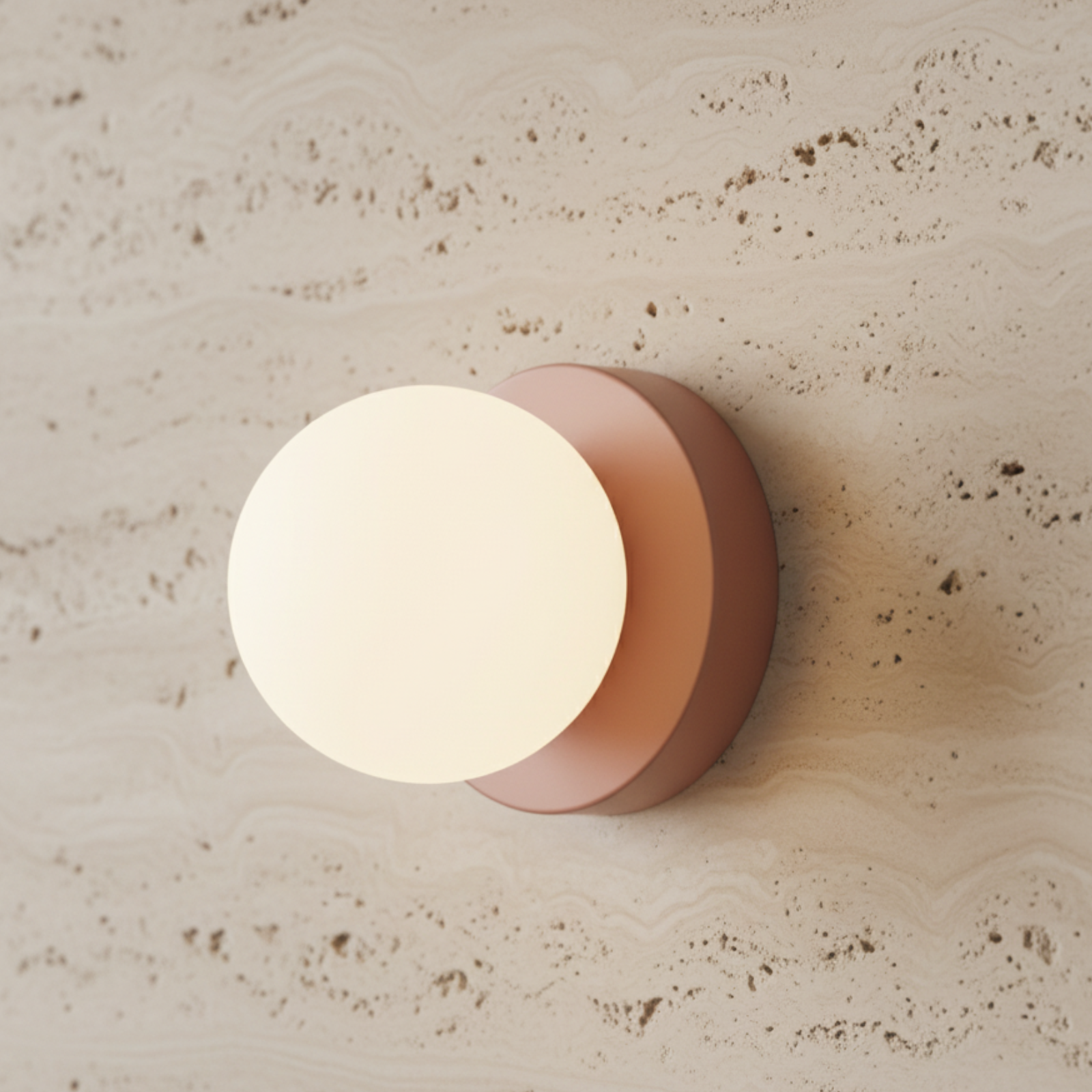 Applique Murale et Plafonnier Minimaliste Nordique - Sphère en Verre Opale pour Décor Moderne