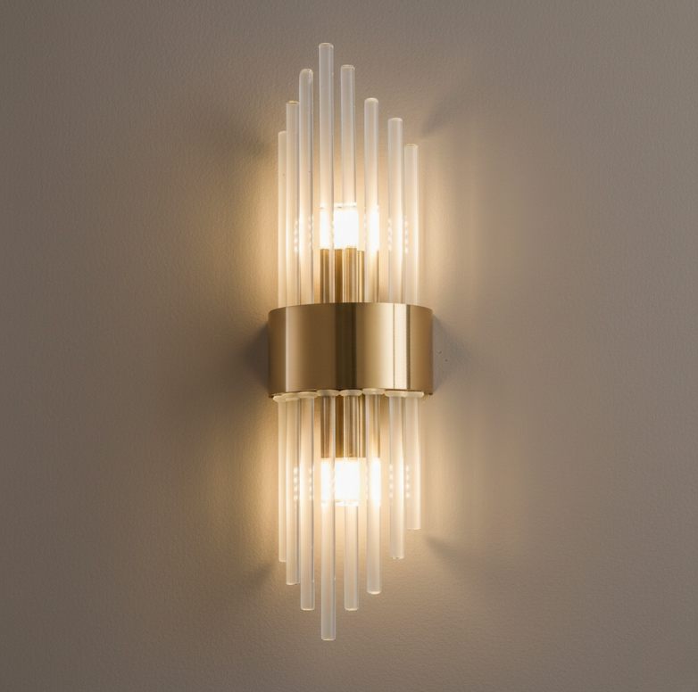 Applique Murale en Cristal Élégante - Lampes Murales LED Ajustables pour Espaces Modernes