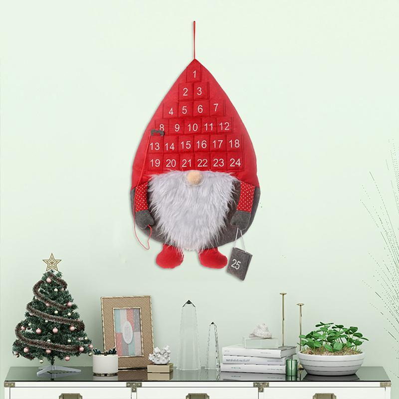 Calendrier de l'Avent Santa en forme de Père Noël