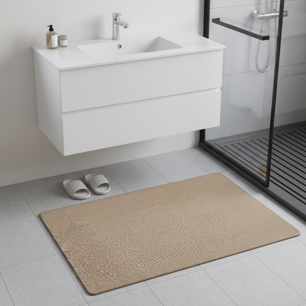 Tapis de Salle de Bain Premium Antidérapant | Tapis de Bain Lavable et Absorbant pour Sols de Salle de Bain