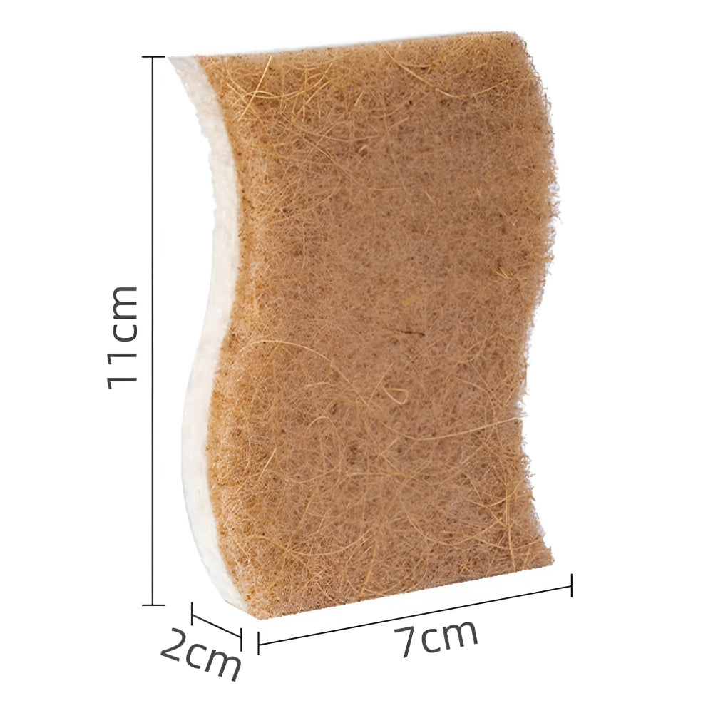 Éponge à Vaisselle Naturelle en Fibre de Coco
