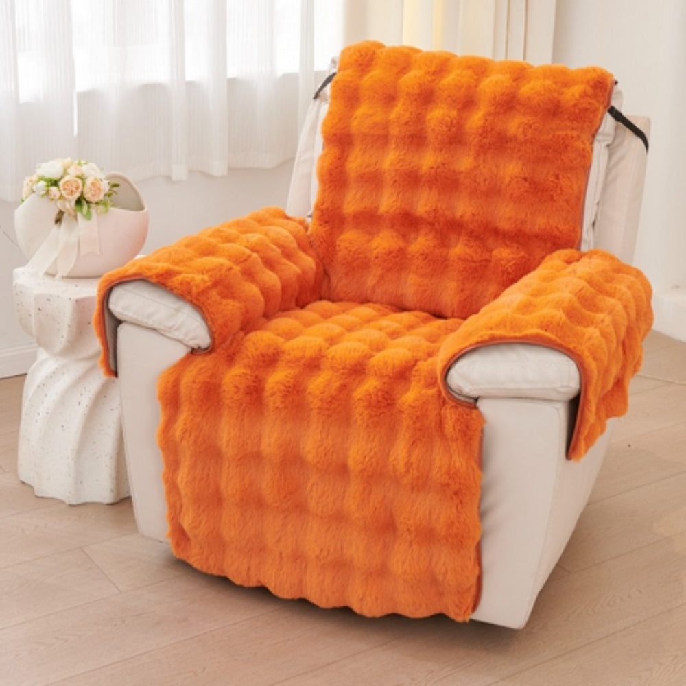 Housse de Canapé Recliner en Fourrure Synthétique