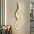 Applique Murale LED Courbée Moderne pour Intérieur avec Éclairage Ambiant