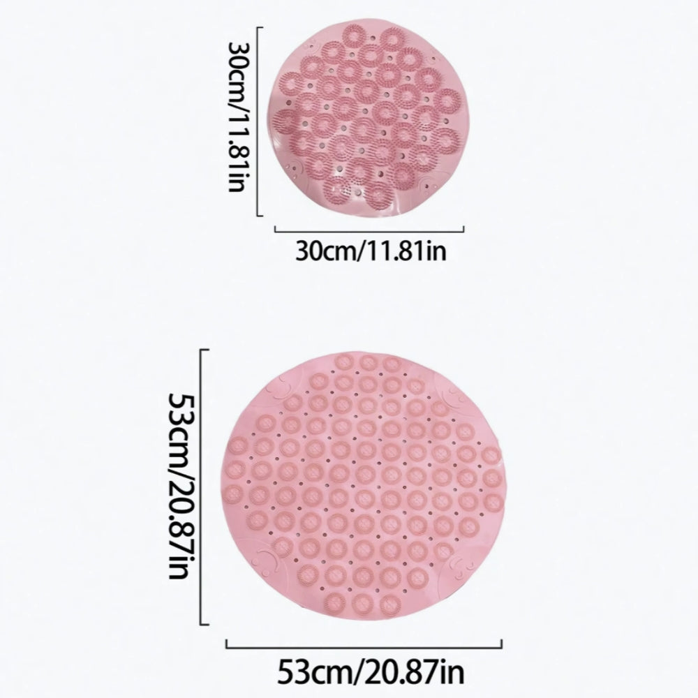 Tapis de Douche Rond Antidérapant