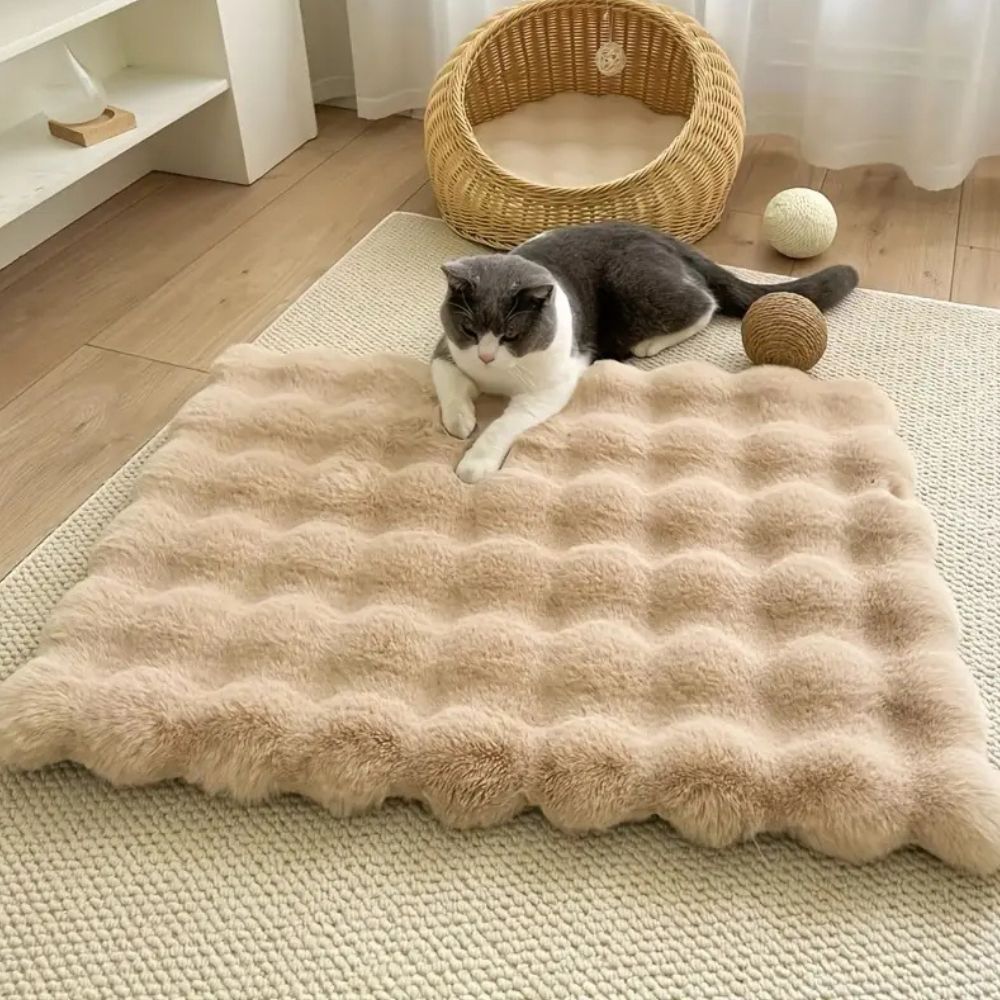 Tapis pour Animaux en Fausse Fourrure de Luxe