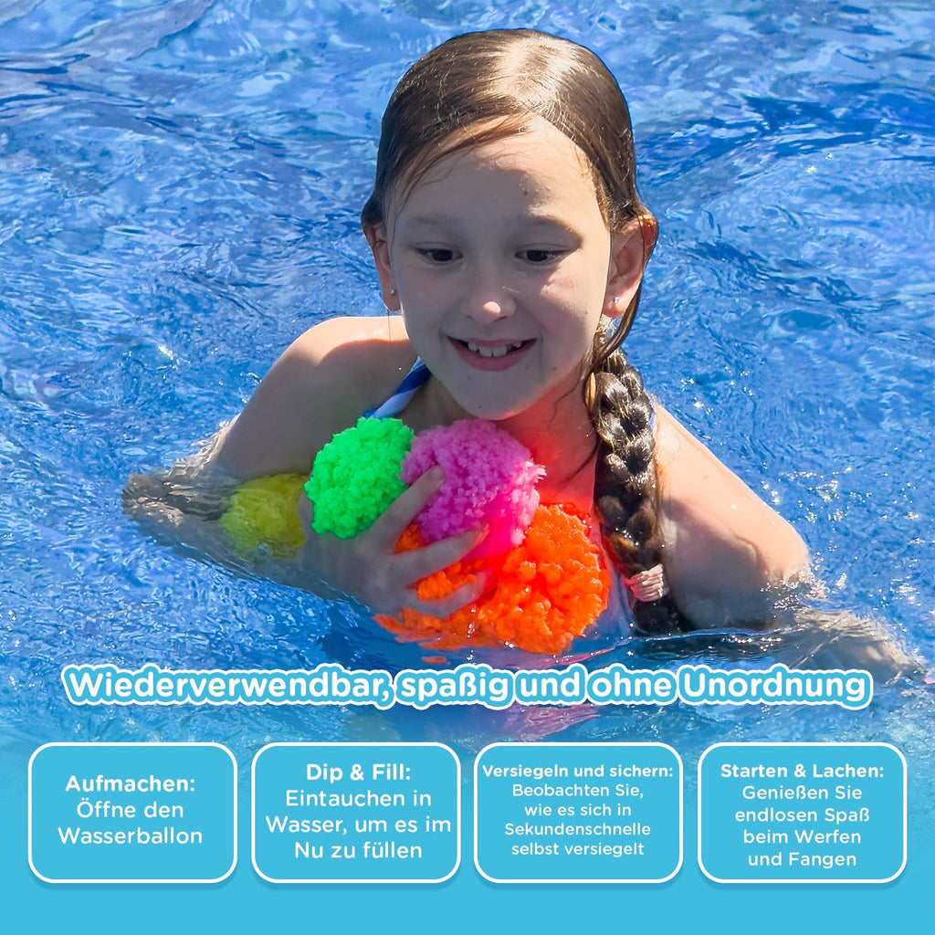 20 KiddoSpace Boules Éponge Réutilisables à Eau (10 à acheter, 10 GRATUITES en plus)