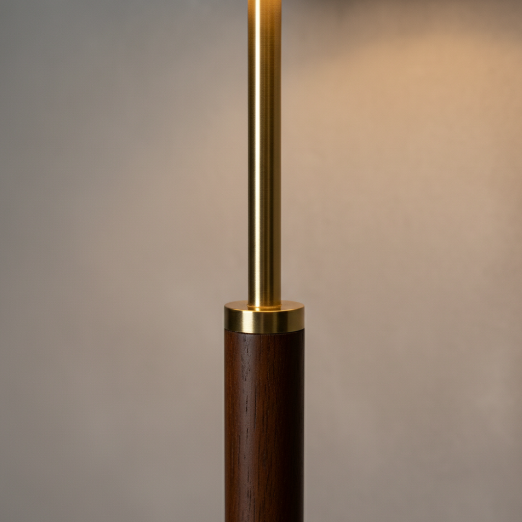 LunaraGlow | Élégante lampe sur pied en papier de riz moderne pour le salon